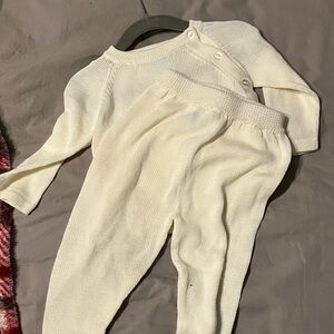 bella bliss Cream Kids Matching Set